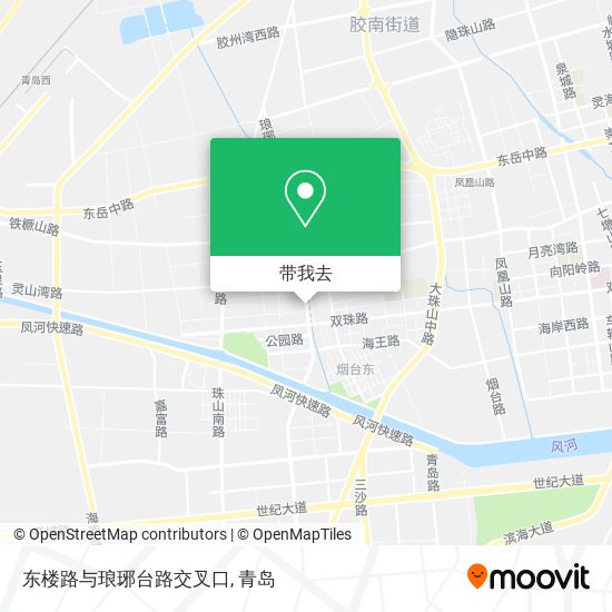 东楼路与琅琊台路交叉口地图