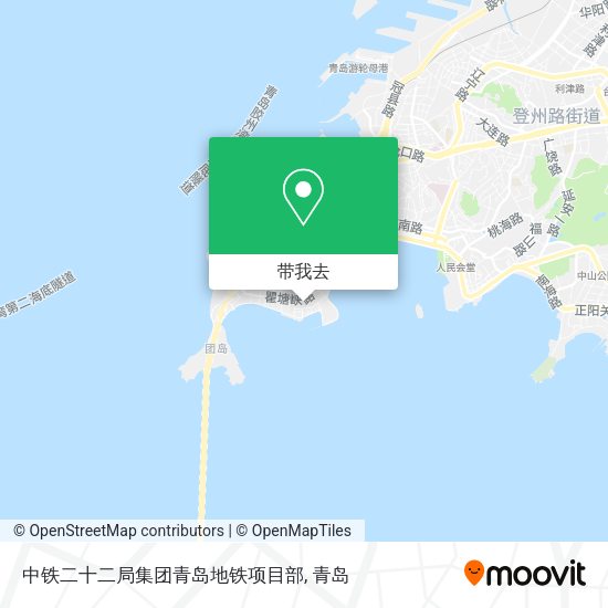 中铁二十二局集团青岛地铁项目部地图