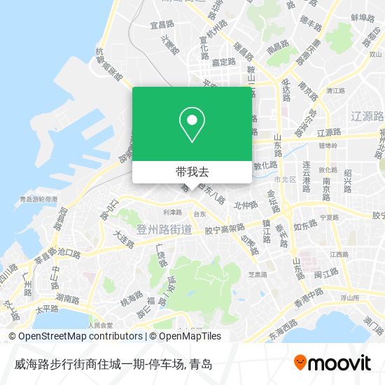 威海路步行街商住城一期-停车场地图