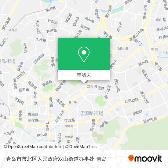 青岛市市北区人民政府双山街道办事处地图