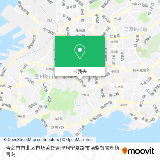 青岛市市北区市场监督管理局宁夏路市场监督管理所地图