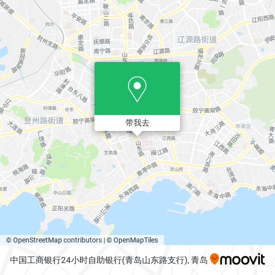 中国工商银行24小时自助银行(青岛山东路支行)地图