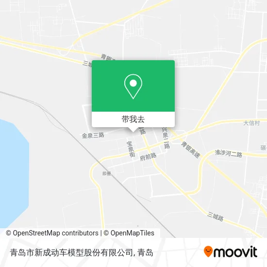 青岛市新成动车模型股份有限公司地图