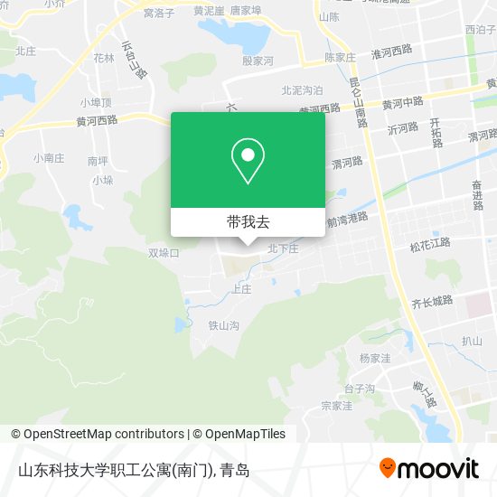 山东科技大学职工公寓(南门)地图