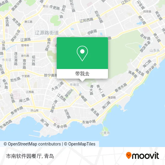 市南软件园餐厅地图