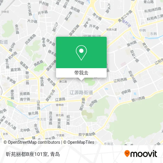 昕苑丽都B座101室地图