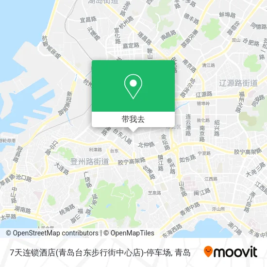 7天连锁酒店(青岛台东步行街中心店)-停车场地图