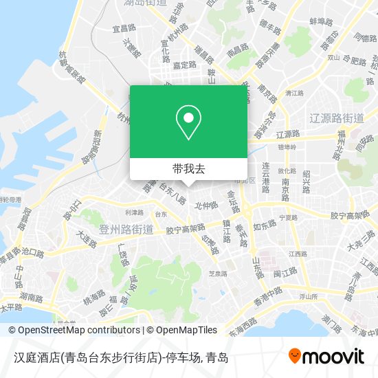 汉庭酒店(青岛台东步行街店)-停车场地图