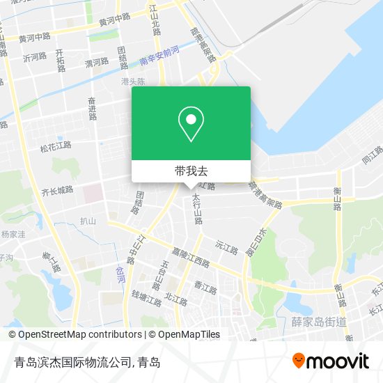 青岛滨杰国际物流公司地图