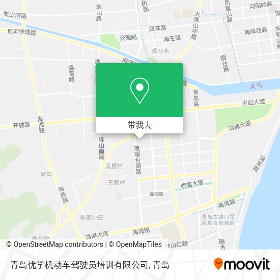 青岛优学机动车驾驶员培训有限公司地图