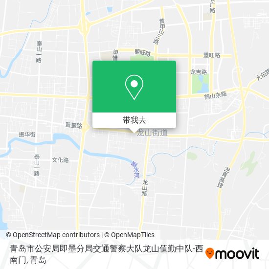 青岛市公安局即墨分局交通警察大队龙山值勤中队-西南门地图