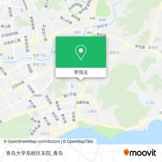 青岛大学东校区东院地图