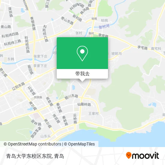 青岛大学东校区东院地图
