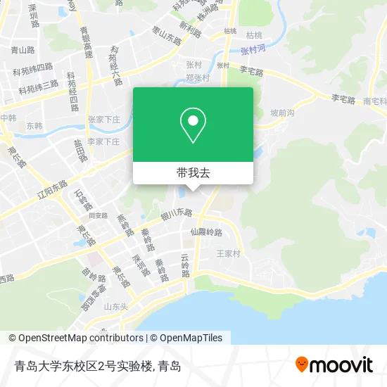 青岛大学东校区2号实验楼地图