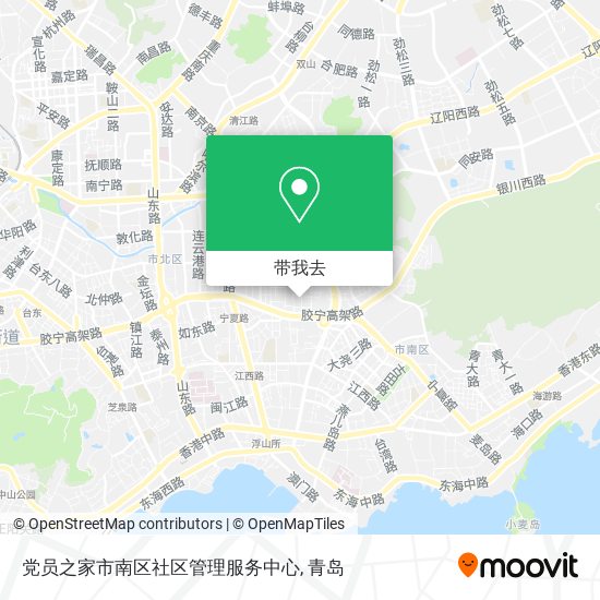 党员之家市南区社区管理服务中心地图