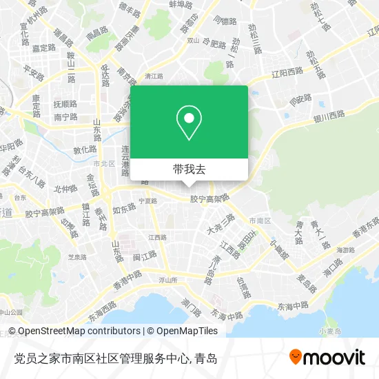 党员之家市南区社区管理服务中心地图