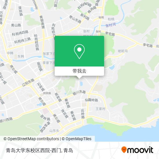 青岛大学东校区西院-西门地图