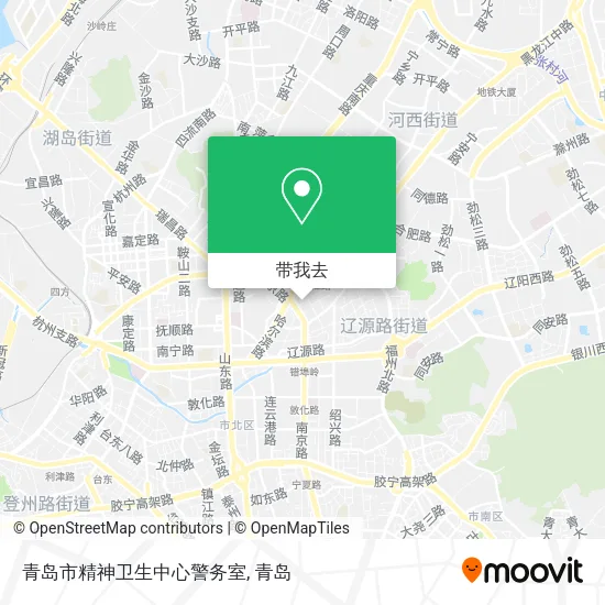 青岛市精神卫生中心警务室地图