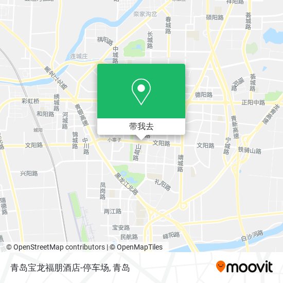 青岛宝龙福朋酒店-停车场地图