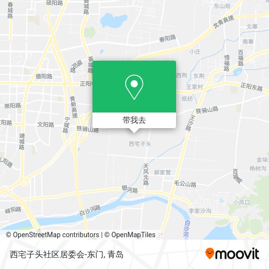 西宅子头社区居委会-东门地图