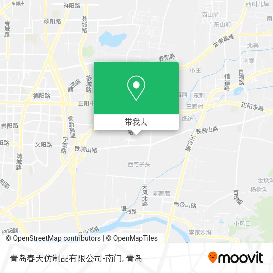 青岛春天仿制品有限公司-南门地图