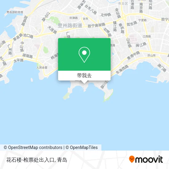 花石楼-检票处出入口地图