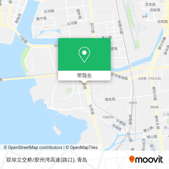 双埠立交桥/胶州湾高速(路口)地图