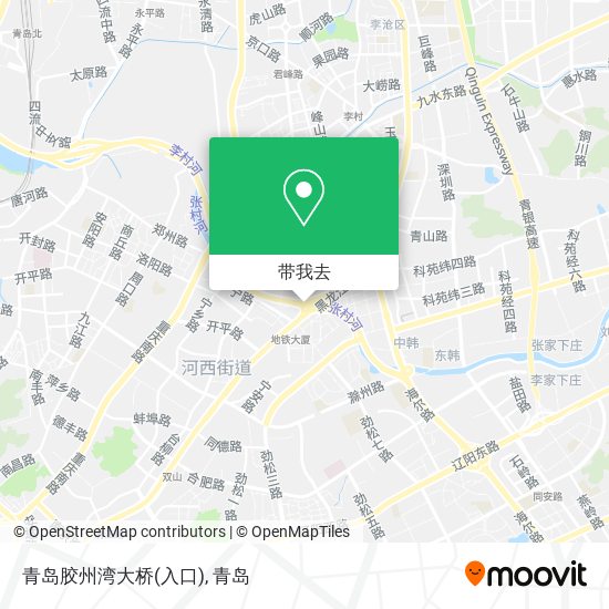 青岛胶州湾大桥(入口)地图