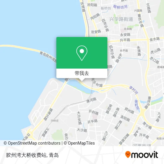 胶州湾大桥收费站地图