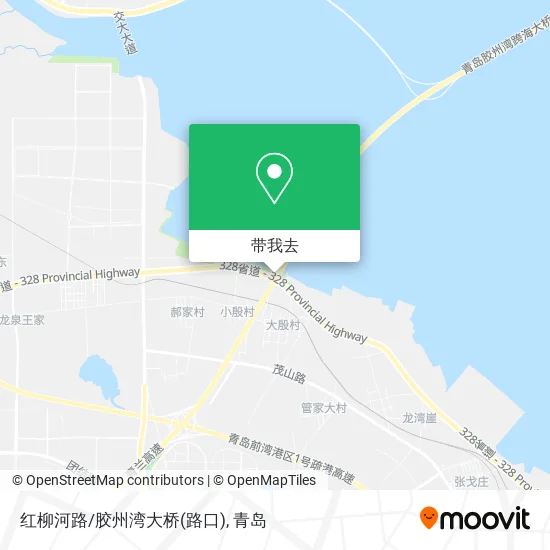 红柳河路/胶州湾大桥(路口)地图