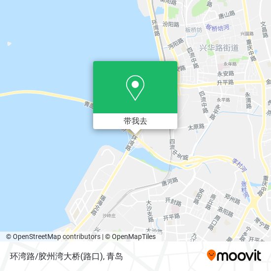 环湾路/胶州湾大桥(路口)地图