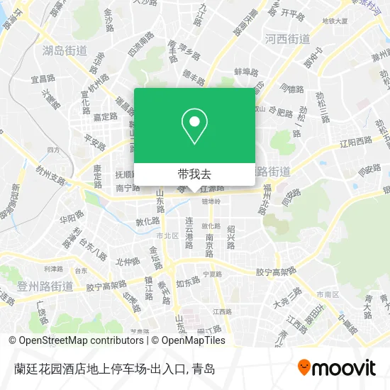 蘭廷花园酒店地上停车场-出入口地图