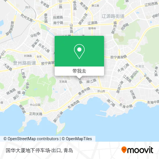 国华大厦地下停车场-出口地图