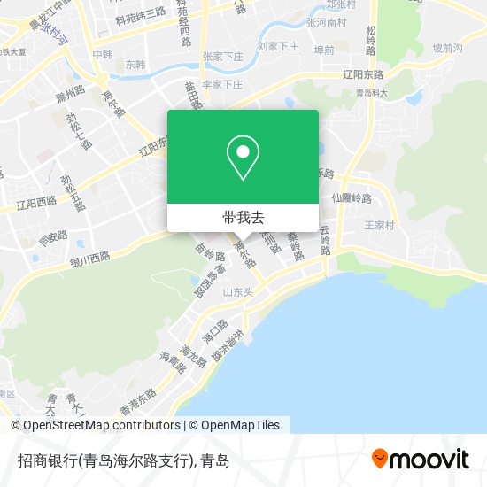 招商银行(青岛海尔路支行)地图