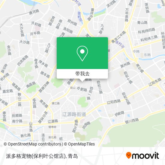 派多格宠物(保利叶公馆店)地图