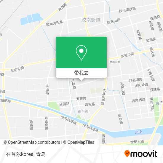 在首尔korea地图