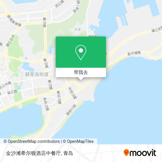金沙滩希尔顿酒店中餐厅地图