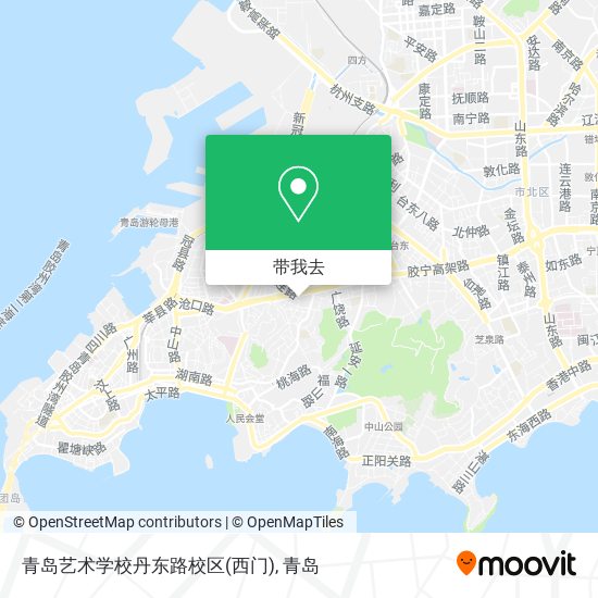 青岛艺术学校丹东路校区(西门)地图