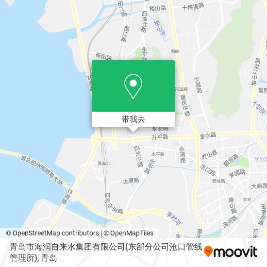 青岛市海润自来水集团有限公司(东部分公司沧口管线管理所)地图