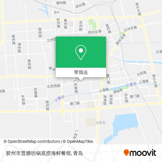 胶州市普膳坊锅底捞海鲜餐馆地图