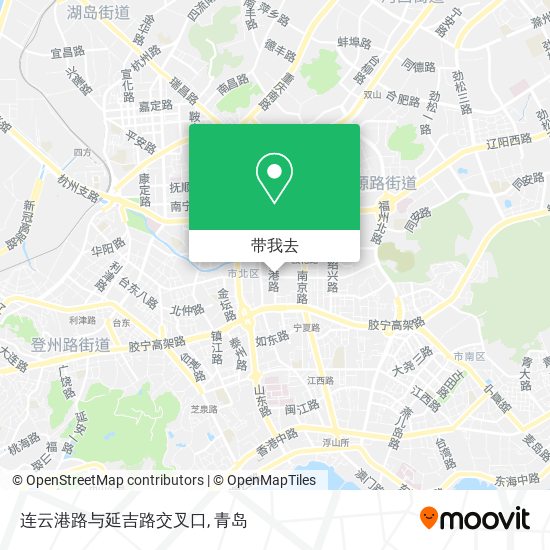 连云港路与延吉路交叉口地图