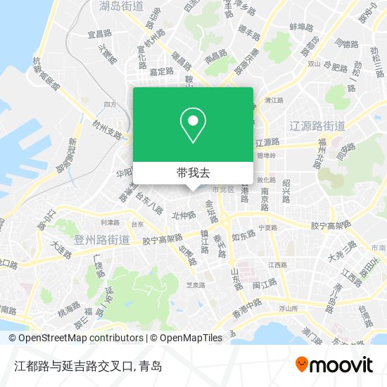 江都路与延吉路交叉口地图