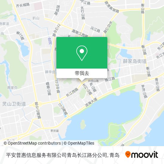 平安普惠信息服务有限公司青岛长江路分公司地图