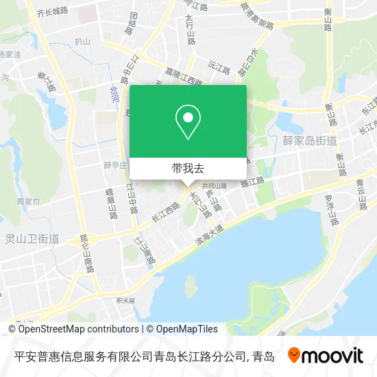 平安普惠信息服务有限公司青岛长江路分公司地图