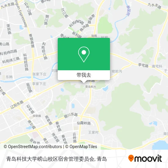 青岛科技大学崂山校区宿舍管理委员会地图