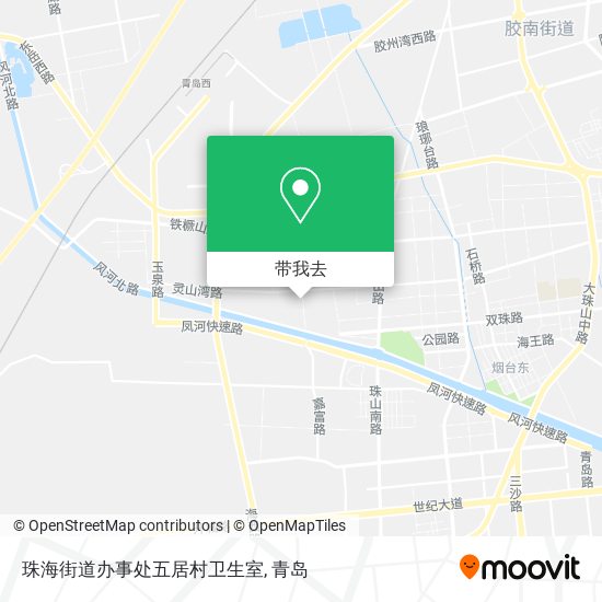 珠海街道办事处五居村卫生室地图