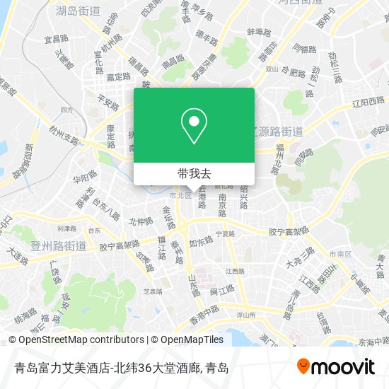 青岛富力艾美酒店-北纬36大堂酒廊地图