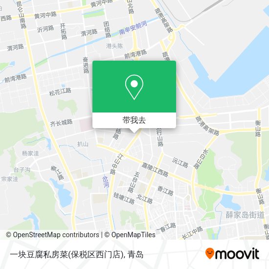 一块豆腐私房菜(保税区西门店)地图