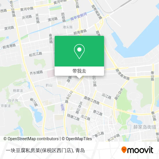 一块豆腐私房菜(保税区西门店)地图