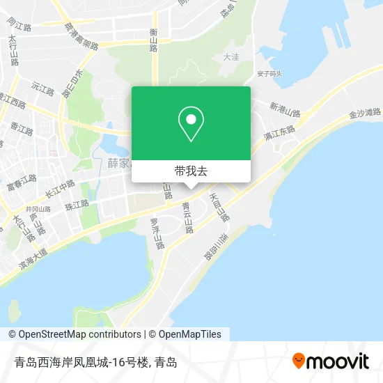 青岛西海岸凤凰城-16号楼地图